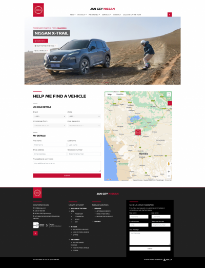 Nissan Website Design and Development
