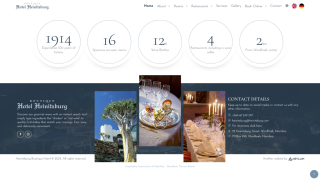 Heinitzburg Boutique Hotel Footer with Randomized images